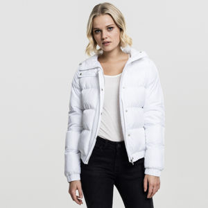 Dámská bunda Urban Classics Ladies Hooded Puffer Jacket white