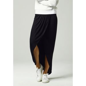 Urban Classics Ladies Long Viscon Skirt black