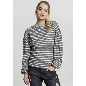 Urban Classics Ladies Oversize Stripe Pullover black/white