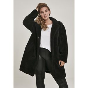 Urban Classics Ladies Oversized Sherpa Coat schwarz