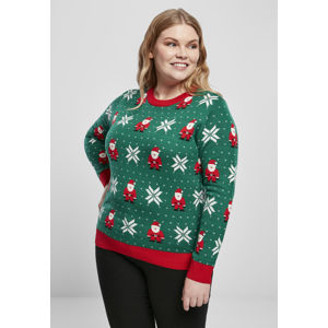 Urban Classics Ladies Santa Christmas Sweater x-masgreen