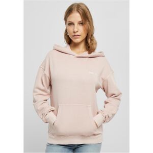 Urban Classics Ladies Small Embroidery Terry Hoody pink