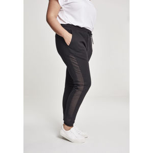 Urban Classics Ladies Tech Mesh Side Stripe Sweatpants black