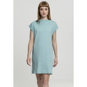 Urban Classics Ladies Turtle Extended Shoulder Dress blue mint