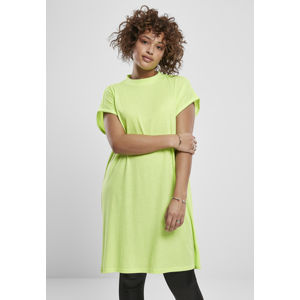 Urban Classics Ladies Turtle Extended Shoulder Dress electriclime