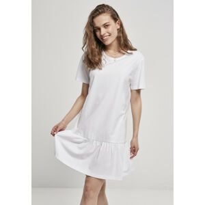 Urban Classics Ladies Valance Tee Dress white