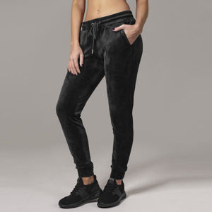 Urban Classics Ladies Velvet Pants black