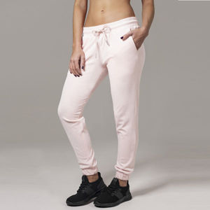 Urban Classics Ladies Velvet Pants pink