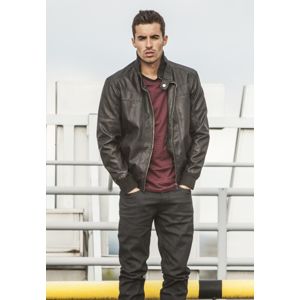 Urban Classics Leather Imitation Jacket black