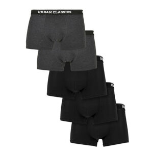 Urban Classics Men Boxer Shorts 5-Pack cha/cha/blk/blk/blk