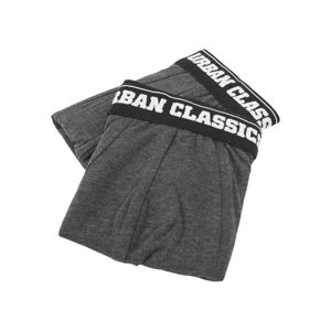 Urban Classics Men Boxer Shorts Double Pack charcoal/charcoal