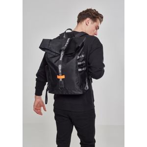 Urban Classics Nylon Backpack blk/neonorange