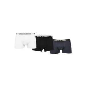 Urban Classics Organic Boxer Shorts 3-Pack white/navy/black