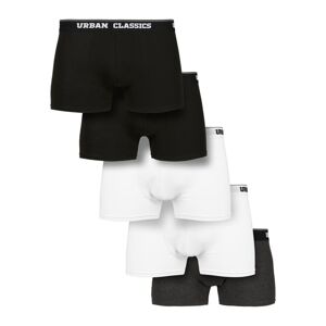 Urban Classics Organic Boxer Shorts 5-Pack blk+blk+wht+wht+cha