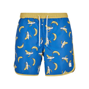 Plavky Urban Classics Pattern Retro Swim Shorts banana aop