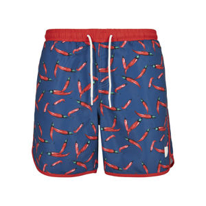 Urban Classics Pattern Retro Swim Shorts pepperoni aop