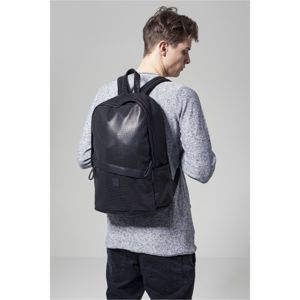 Urban Classics Perforated Leather Imitation Backpack black