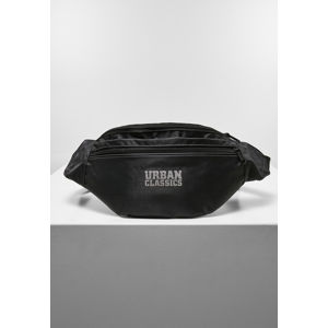 Urban Classics Recycled Ribstop Double Zip Shoulder Bag black