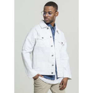 Urban Classics Ripped Denim Jacket white