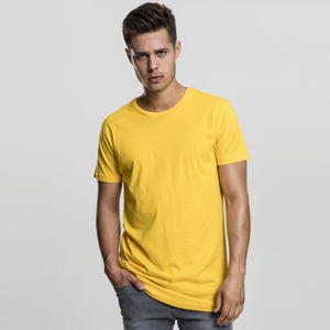 Pánské tričko Urban Classics Shaped Long Tee chrome yellow
