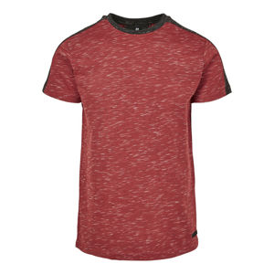 Southpole Shoulder Panel Tech Tee marled red
