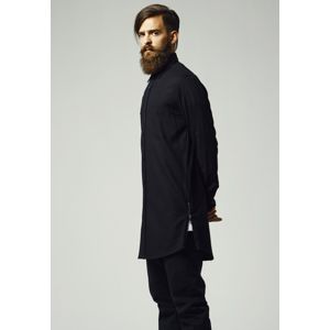 Urban Classics Side-Zip Long Checked Flanell Shirt black/black