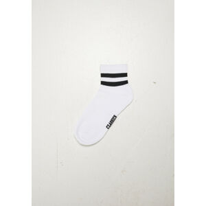 Urban Classics Sporty Half Cuff Logo Socks 5-Pack white
