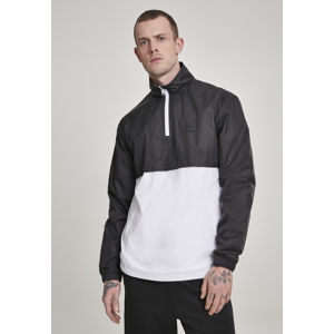 Urban Classics Stand Up Collar Pull Over Jacket blk/wht