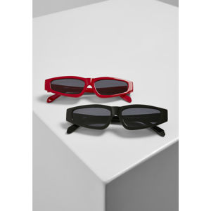 Urban Classics Sunglasses Lefkada 2-Pack black/black+red/black