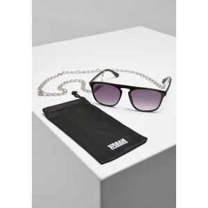 Urban Classics Sunglasses Mykonos With Chain black/black
