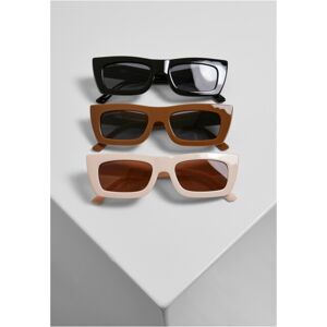 Urban Classics Sunglasses Sanremo 3-Pack black/toffee/whitesand