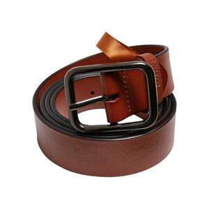 Urban Classics Synthetic Leather Thorn Buckle Business Belt brown