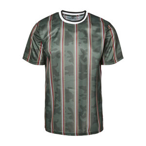 Southpole Thin Vertical Stripes AOP T-Shirt green