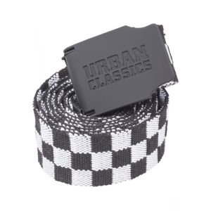 Urban Classics UC Canvas Belt Checkerboard 150cm black/white