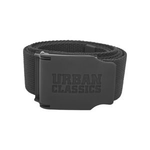 Urban Classics Woven Belt Rubbered Touch UC black