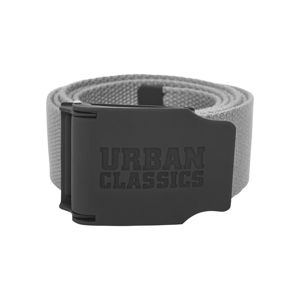 Urban Classics Woven Belt Rubbered Touch UC grey