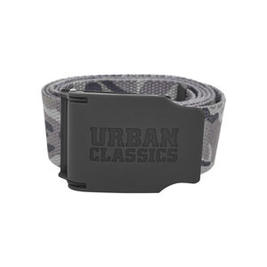 Urban Classics Woven Belt Rubbered Touch UC grey camo