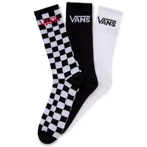 Panské Ponožky VANS MN CLASSIC Crew Socks Black/White 9,5-13